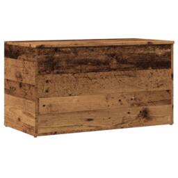 Berkfield Home Storage Chest Old Wood 84x42x46 cm Engineered Wood in Brown - Size: 84 x 42 x 46 cm - thumbnail 1