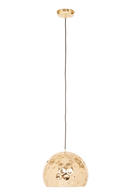Orsina Metallic Pendant Lamp With Textured Shade, Kitchen Pendant Lighting With Canopy, Ambient Overhead Light in Gold - image 1