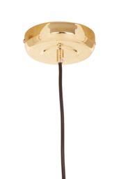 Orsina Metallic Pendant Lamp With Textured Shade, Kitchen Pendant Lighting With Canopy, Ambient Overhead Light in Gold - thumbnail 3