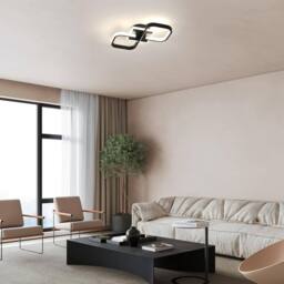 COMELY Modern LED Ceiling Light, 36W Square LED Ceiling Light, Black, 4500K in Black - thumbnail 3