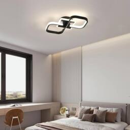 COMELY Modern LED Ceiling Light, 36W Square LED Ceiling Light, Black, 4500K in Black - thumbnail 2