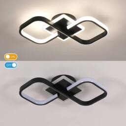 COMELY Modern LED Ceiling Light, 36W Square LED Ceiling Light, Black, 4500K in Black - thumbnail 8