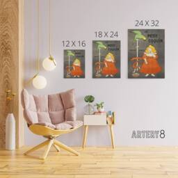 "Artery8 Petit Coquin Biscuit Vintage Ad Canvas Wall Art Print Cappiello in Green - Size: W18"" x H24""" - thumbnail 4