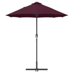 Berkfield Home Modern Garden Parasol Folding Bordeaux red 380 x 196 x 235 cm in Wine - thumbnail 6