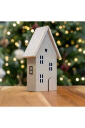 KDMD Beige Light Sage Green Wooden House Decoration - 17mm - thumbnail 2