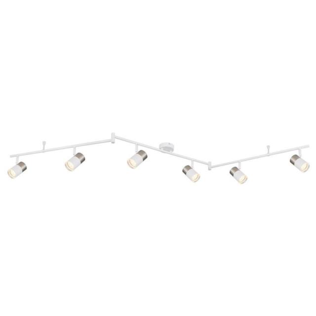 Netlighting Brisbon Ceiling Spotlight Bar White Matt 6x GU10 - image 1