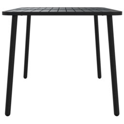 Berkfield Home Garden Table Anthracite 110x80x71 cm Steel in Black - Size: 110 x 80 x 71 cm - thumbnail 4
