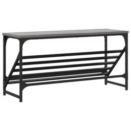 Berkfield Home Shoe Rack Grey Sonoma 90x30x45 cm Engineered Wood - Size: 90 x 30 x 45 cm - thumbnail 6