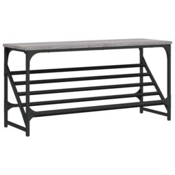Berkfield Home Shoe Rack Grey Sonoma 90x30x45 cm Engineered Wood - Size: 90 x 30 x 45 cm - thumbnail 2