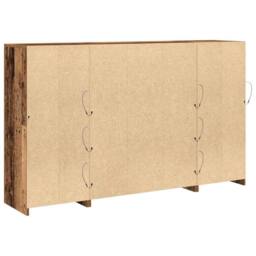 Berkfield Home Sideboard with LED Lights Old Wood 163x37x100 cm Engineered Wood in Brown - Size: 163 x 37 x 100 cm - thumbnail 9