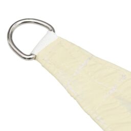 Berkfield Home Sunshade Sail Oxford Fabric Triangular 6x6x6 m Cream in Beige - thumbnail 4