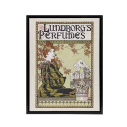"Artery8 Louis Rhead Lundborgs Art Nouveau Vintage Advert Framed Canvas Art in Green - Size: W12"" x H16""" - thumbnail 1