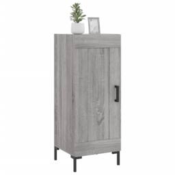Berkfield Home Sideboard Grey Sonoma 34.5x34x90 cm Engineered Wood - thumbnail 1