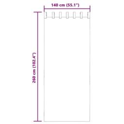 Berkfield Home Voile Curtains with Tab Top 2 pcs Cream - thumbnail 8