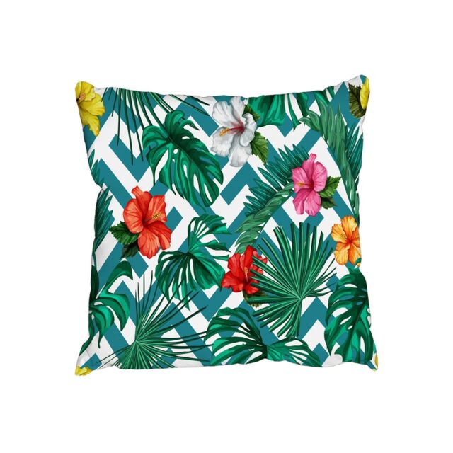 Benjamin Tate Design Cushions - Tropical Leaves & Geometrics (Cushion)