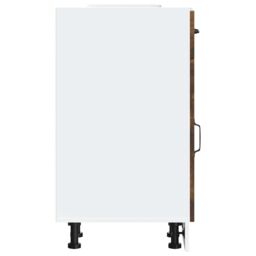 Berkfield Home Kitchen Base Cabinet Kalmar Smoked Oak Engineered Wood in Brown - thumbnail 6