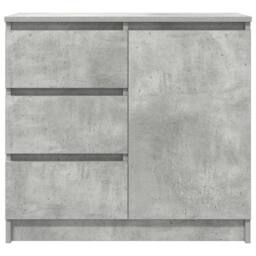 Berkfield Home Sideboard with Drawer Concrete Grey 71x35x65 cm Engineered Wood - Size: 71 x 35 x 65 cm - thumbnail 6