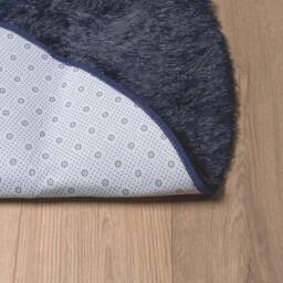 Berkfield Home Shaggy Rug High Pile NAVARRA Navy 200x200 cm Polyester - Size: Medium - thumbnail 6