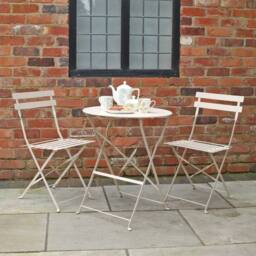 Royalcraft Padstow Folding Bistro Set Cashmere in Beige - thumbnail 3
