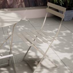 Royalcraft Padstow Folding Bistro Set Cashmere in Beige - thumbnail 2