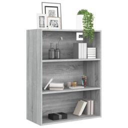 Berkfield Home Hanging Wall Cabinet Grey Sonoma 69.5x32.5x90 cm - thumbnail 4