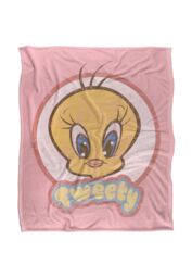 Warner Brothers Looney Tunes Officially Licensed Silky Touch Super Soft Throw Blanket 152 x 127 cm in White - thumbnail 1