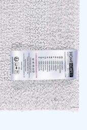 Homescapes Luxury Bath Mat Set Reversible 1600GSM 100% Cotton 2 Pc w. Pedestal Mat in White - thumbnail 5
