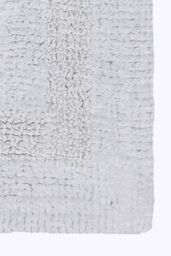 Homescapes Luxury Bath Mat Set Reversible 1600GSM 100% Cotton 2 Pc w. Pedestal Mat in White - thumbnail 4