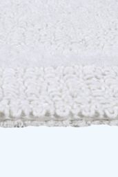 Homescapes Luxury Bath Mat Set Reversible 1600GSM 100% Cotton 2 Pc w. Pedestal Mat in White - thumbnail 7