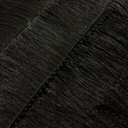 Furn Flicker Fringed Cushion in Dark Grey - Size: 45 cm x 45 cm - thumbnail 4