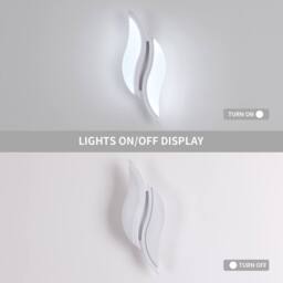 Pheashine White Aluminum 29cm Rectangular LED Wall Light 20W 6500K 2300 Lumens - thumbnail 3