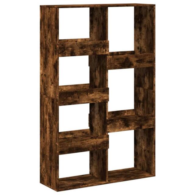 Berkfield Home Room Divider Smoked Oak100x33x155.5 cm Engineered Wood in Brown - Size: 100x33x155.5 cm - image 1