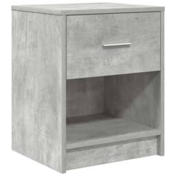 Berkfield Home Bedside Cabinets 2 pcs with Drawer Concrete Grey 40x34x50 cm - Size: 40 x 34 x 50 cm - thumbnail 6