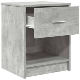 Berkfield Home Bedside Cabinets 2 pcs with Drawer Concrete Grey 40x34x50 cm - Size: 40 x 34 x 50 cm - thumbnail 5