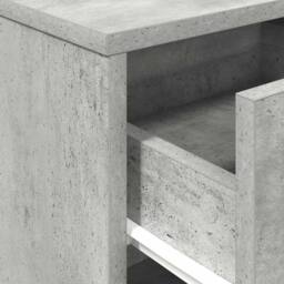 Berkfield Home Bedside Cabinets 2 pcs with Drawer Concrete Grey 40x34x50 cm - Size: 40 x 34 x 50 cm - thumbnail 9