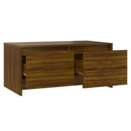 Berkfield Home Modern Coffee Table Brown Oak 90x50x41.5 cm Engineered Wood - thumbnail 7
