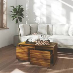 Berkfield Home Modern Coffee Table Brown Oak 90x50x41.5 cm Engineered Wood - thumbnail 1