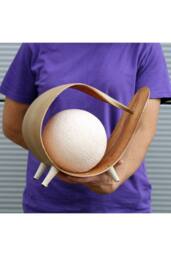 KDMD Natural Rattan Table Lamp - Boho, Rustic, Scandinavian Decor - thumbnail 3