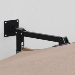 Berkfield Home Patio Umbrella Taupe Polyester Large Foldable Patio Umbrella - thumbnail 3