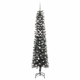 Berkfield Home Elegant Artificial Christmas Tree with 300 LEDs Green 58 x 58 x 240 cm - thumbnail 4
