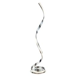 Loops Floor Lamp Light Chrome & White Acrylic 22W LED module Bulb Included - thumbnail 1