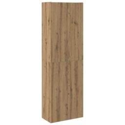 Berkfield Home Highboard Artisan Oak 60x32x190 cm Engineered Wood in Brown - Size: 60 x 32 x 190 cm - thumbnail 2