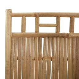 Berkfield Home 5-Panel Room Divider Bamboo 200x180 cm in Brown - thumbnail 6