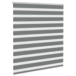 Berkfield Home Elegant Zebra Blind Dark Grey 125x150 cm Fabric Width 120.9 cm Po - thumbnail 1
