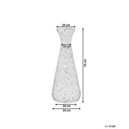 Wyld and Coco Natural Rattan Decorative Vase 70 cm Boho Rustic - thumbnail 4
