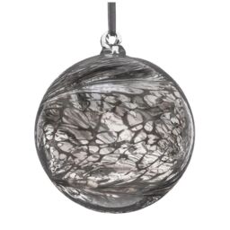 Sienna Glass 15cm Friendship Ball Pastel Silver - thumbnail 5