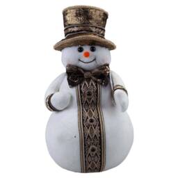 VFM e-Store Christmas Snowman Decoration 39cm x 20cm White X 1 - Size: 39 cm x 20 cm - thumbnail 1
