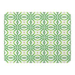 Benjamin Tate Design Swimwear Fabric Green Alluring Boho Chic Blanket in Natural - Size: 120 cm x 150 cm - thumbnail 1