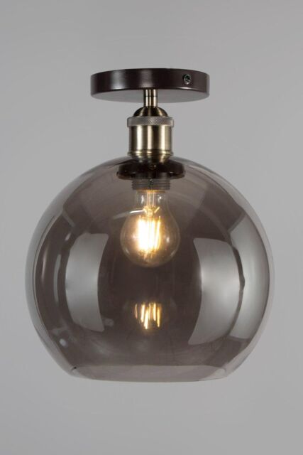 BHS Lighting Carter Flush Ceiling Light in Bronze - image 1