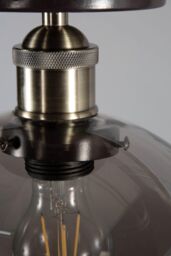 BHS Lighting Carter Flush Ceiling Light in Bronze - thumbnail 3